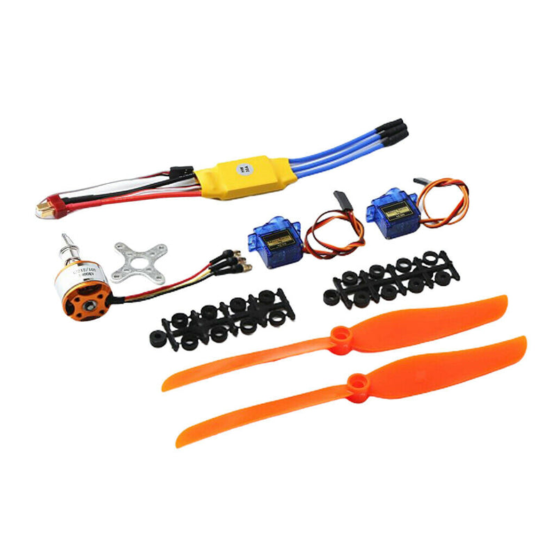 A2212 1400KV Brushless Motor+30A ESC+ Servo+Propeller For RC Airplane Part