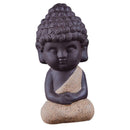 Chinese Tea Pet, Little Buddha Statue Monk, For Kung Fu Tea Tray Decor YLW
