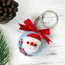 Wool Needle Felt DIY Deer Keychain Wool Felting Kit for Children DIY Crafts