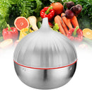Onion Shape Kitchen Portable Food Storage Box Stainless Steel Sealed Crisper