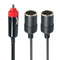 USB Power Charger Car Dual Port Male to Female Adapter Socket Splitter Connector