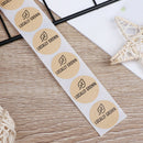 500pcs/roll Natural Kraft locally grown Stickers seal labels Baking sticke@