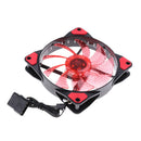 Red 12025 33LED Computer Case Cooling Fan Water-cooled Chassis Cooler 12cm