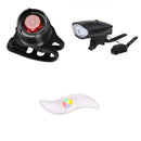 Bright USB Led Bike  Light Rechargeable Headlight Set Black