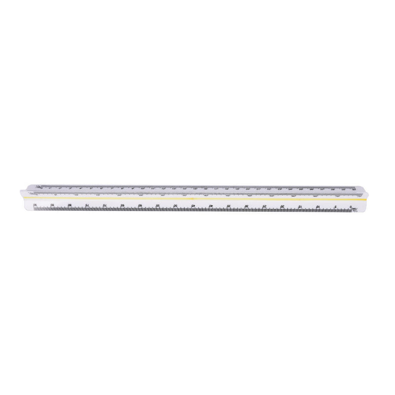 300mm 1:100~1:500 Triangular Metric Scale Ruler For Engineer 12.6''  I Pg
