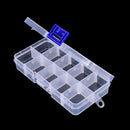 10compartments transparent visible plastic fishing lure box fishing tackle box3c
