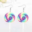 Korean Sweet Lolly Candy Hook Earrings for Women Ear Dangle Drop Jewelry