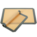 2Pcs Non-Stick Silicone Baking Mat Pad Sheet Baking Pastry Tools Rolling Do