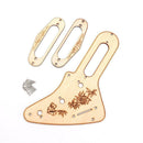 Single Coil Pickup Frame Mounting Rings+Pickguard for ST Electric Guitar