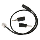 RJ9 To 3.5mm Professional Female Data Cable Converter 11.8 Inch Universal