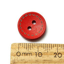 Clothing Buttons Mixed Colorful Wooden 100 pieces 15mm with 2 holes