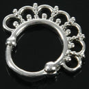 Tribal Circles Fan Round Septum Nose Rings Clicker Hanger Stud Piercing Jew