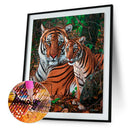 5D DIY Full Round Drill Diamond Painting Tiger Animal Cross Stitch (B934)