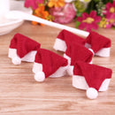 Mini Santa Claus Hats for Lollipop Christmas Party Holiday Lollypop Top-Topper