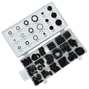 125pcs Black Rubber O-Ring Washer Seals Watertightness Assortment Kit Set