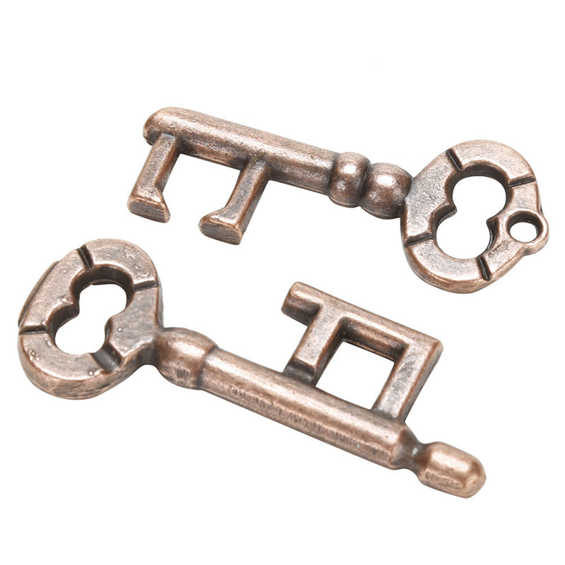 1Pcs Alloy Key Ring Puzzle Brain Tester IQ Test Kids Adults Intelligent Toys OZ