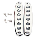 2pcs Guitar String Mounting Ferrules Bushings Metal Chrome Bass Guitar Parts