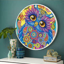 Owl Mural Pink Tassels DIY Diamond Painting Special Shape Drill Home Decor