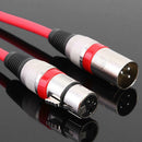 5.9ft DMX Stage DJ Cable  XLR 3Pin Male to Female Connector Wire (Red) A