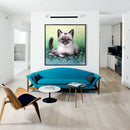 5D DIY Round Drill Diamond Painting Cat Cross Stitch Embroidery Mosaic Kit