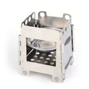 Mini Outdoor Stainless Steel heating folding wood Stove Fr Camping Picnic BBQ
