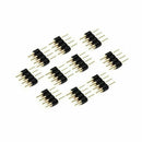4X(50Pcs 4 Pin Rgb Led Strip Male Plug Adapter Connector for 3528 5050 StriP1K5)