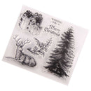 Merry Christmas Tree Reindeer Stamp clear Silicone craft for DIY Scrapbooking JR