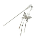 Butterfly Hair Sticks Bride Headdress Tassel Hairclips Headwear Hairpins
