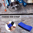 Fishing Rod Tie Strap Suspenders Fishing Sticks Fastening Belts (Blue) A