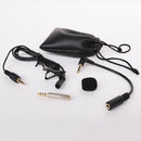 Lavalier Microphone with 1 Windscreen Muff, Condenser Lapel Clip-On Mic for DSLR