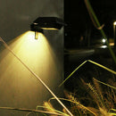 Solar Outdoor Wall Light Waterproof 12 LED Garden Street Lamp (Warm Light) A