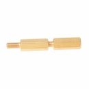 50 Pcs Brass Screw Hexagonal Stand-off Spacer M3 Male x M3 Female 12mm Body G6X8