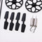 Replacement Parts Metal Motor,Plastic Gear,Rotor Blade Wings for Wltoys V911