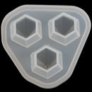 3Pcs Diamond Three Pyramid Shape DIY Silicone Mold Jewelry Pendant Necklace