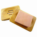 Natural Bamboo Wood Soap Dish Storage Holder Bath Shower Plate Bathroom P0R F0U0