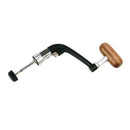 Metal Spinning Fishing Reel Handle Rocker Arm Wooden Crank Handle Black M