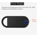 2 In 1 Mini Keychain LED Flashlight Emergency Mobile Power Bank with Dual Cable