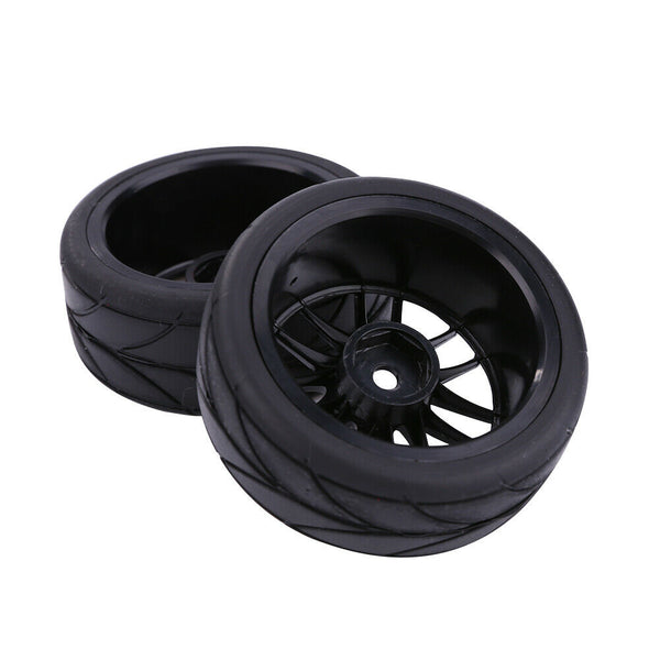 Universal 14 Holes Plastic Car Tire Skin Spare Parts 4pcs for 1/10 RC Car Trunk