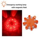 Mini 8LED Warning Light Emergency Work Lights Magnetic Flashlight (Red)