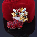 New Crystal Rhinestone Enamel Brooch Pin Wedding Party Christmas Gift A