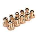 2x 3/4" Threaded Brass Tap Adaptor Garden Water Hose Pipe Connector Fitting3C
