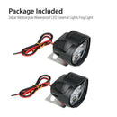 1X(2Pcs 6Led Motorcycle Spotlight Headlight Driving Light Fog Lamp Super Br