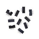 10PCS DC3-10P 2.54mm 2x5 Pin Right Angle Male Shrouded header IDC Socket SEAU