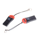 2Pcs Memory Card Reader Adapters To USB 2.0 Adapter For Mini SD SDHC SDXC LJ