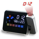 Projection Weather LCD Digital Alarm Clock, Backlight LED Color Display