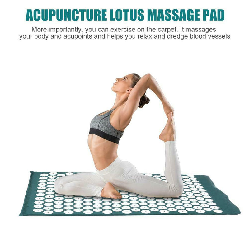 Relief Body Stress Pain Acupressure Massager Cushions Back Spike Yoga Mats A