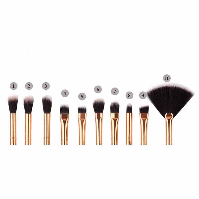 10Pcs Professional Makeup Brushes Set Foundation Eyeshadow makeup bursh BX