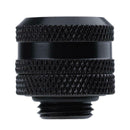 G1/4 Brass Connector for 14mm OD PC Water Cooling System Tubes(Black)