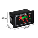 Waterproof Mini 0.56in DC 7V-80V LED Digital Panel Voltage Meter Voltmeter A