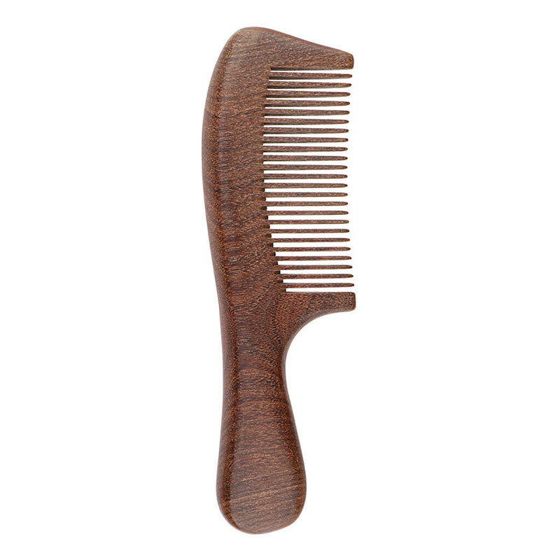 Handmade Sandalwood Close Tooth Hair Comb, Natural Wooden Comb for Smooth
